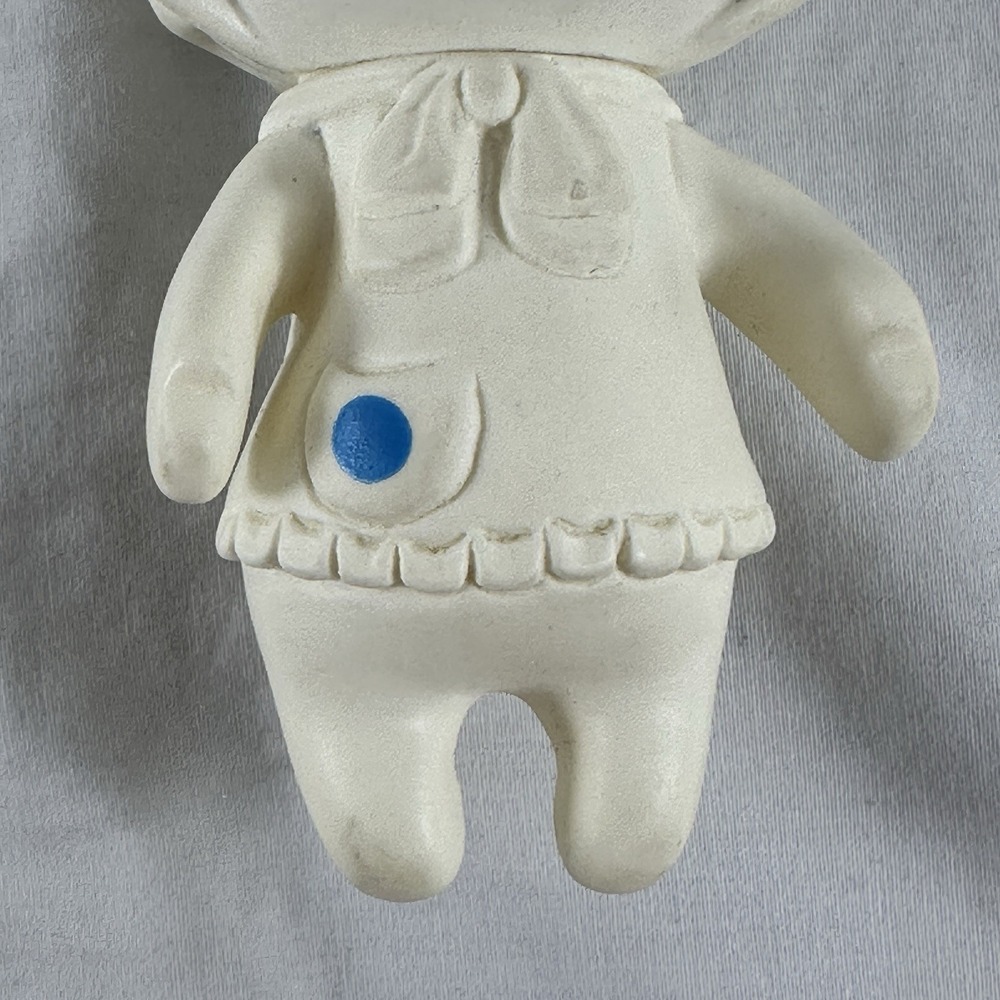 Vintage 1970s Pillsbury Dough Boy 1971 & Girl 1972 Rubber Dolls Poppin Set of 2 - Picture 4 of 16